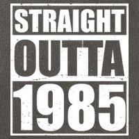 Straight Outta 1985 40th Birthday Cotton Canvas Backpack