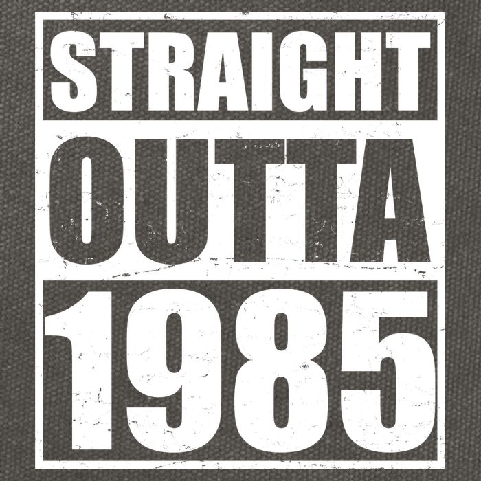 Straight Outta 1985 40th Birthday Cotton Canvas Backpack
