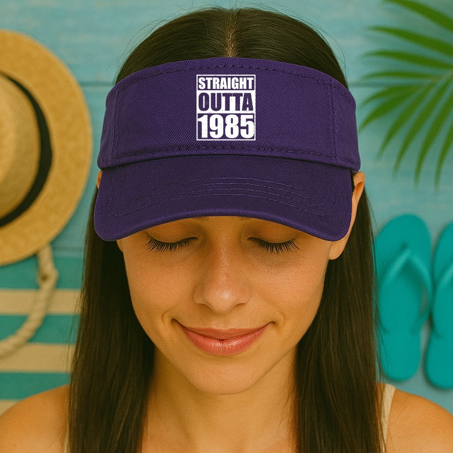 Straight Outta 1985 40th Birthday Visor