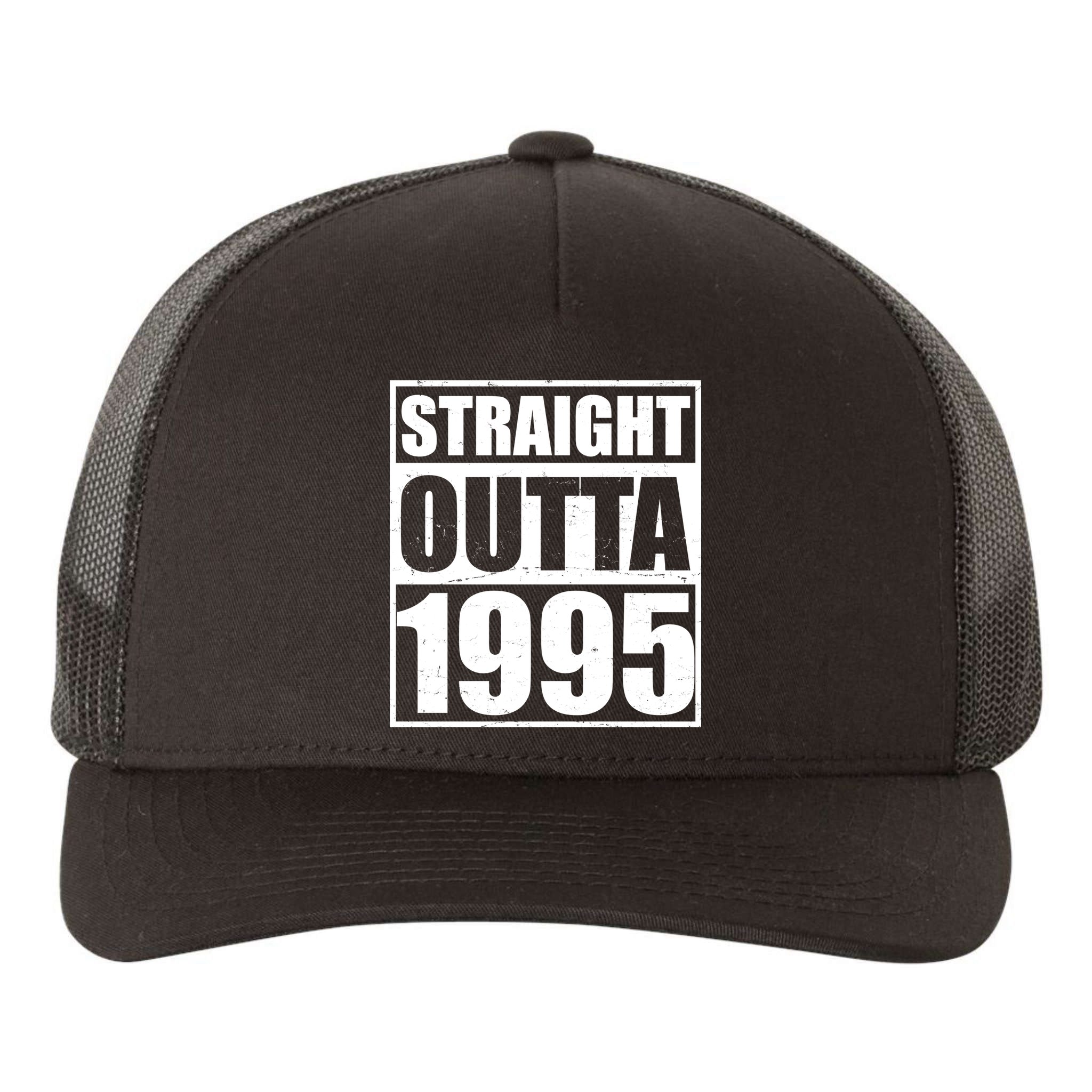 Straight Outta 1995 30th Birthday Yupoong Adult 5-Panel Trucker Hat