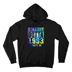 Straight Outta 1993 Dirty Thirty Funny 30th Birthday Hoodie