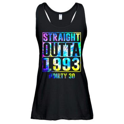 Straight Outta 1993 Dirty Thirty Funny 30th Birthday Ladies Essential Flowy Tank