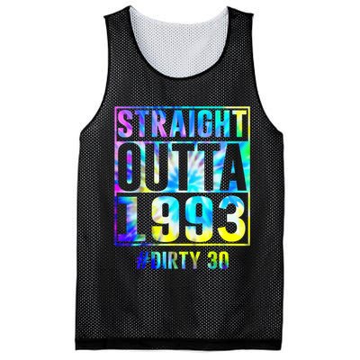 Straight Outta 1993 Dirty Thirty Funny 30th Birthday Mesh Reversible Basketball Jersey Tank
