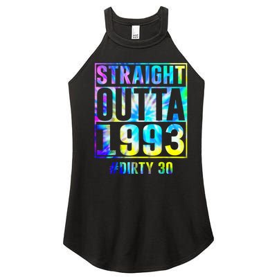 Straight Outta 1993 Dirty Thirty Funny 30th Birthday Women’s Perfect Tri Rocker Tank