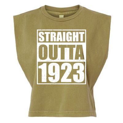 Straight Outta 1923 100th Birthday Garment-Dyed Women's Muscle Tee