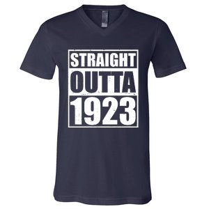 Straight Outta 1923 100th Birthday V-Neck T-Shirt