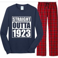 Straight Outta 1923 100th Birthday Long Sleeve Pajama Set