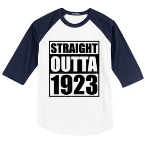 Straight Outta 1923 100th Birthday Baseball Sleeve Shirt