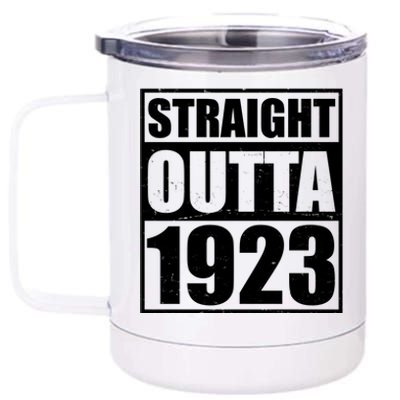 Straight Outta 1923 100th Birthday 12 oz Stainless Steel Tumbler Cup