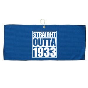 Straight Outta 1933 90th Birthday Large Microfiber Waffle Golf Towel