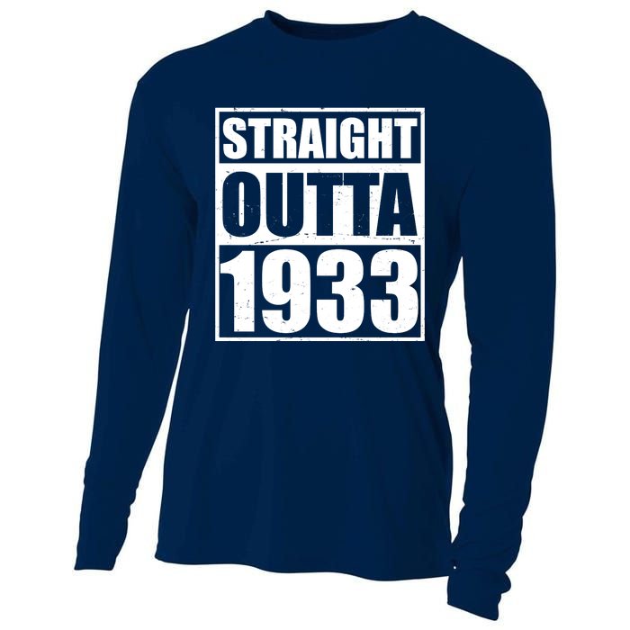 Straight Outta 1933 90th Birthday Cooling Performance Long Sleeve Crew