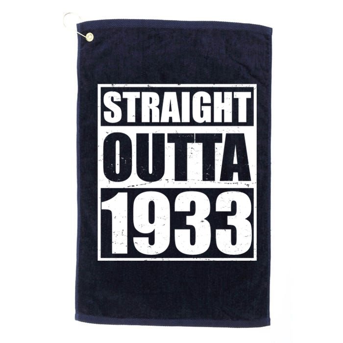 Straight Outta 1933 90th Birthday Platinum Collection Golf Towel