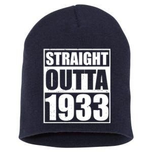 Straight Outta 1933 90th Birthday Short Acrylic Beanie