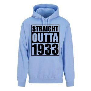 Straight Outta 1933 90th Birthday Unisex Surf Hoodie