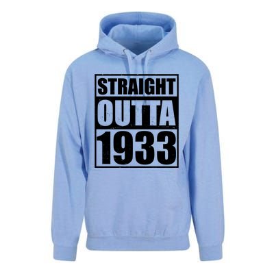 Straight Outta 1933 90th Birthday Unisex Surf Hoodie