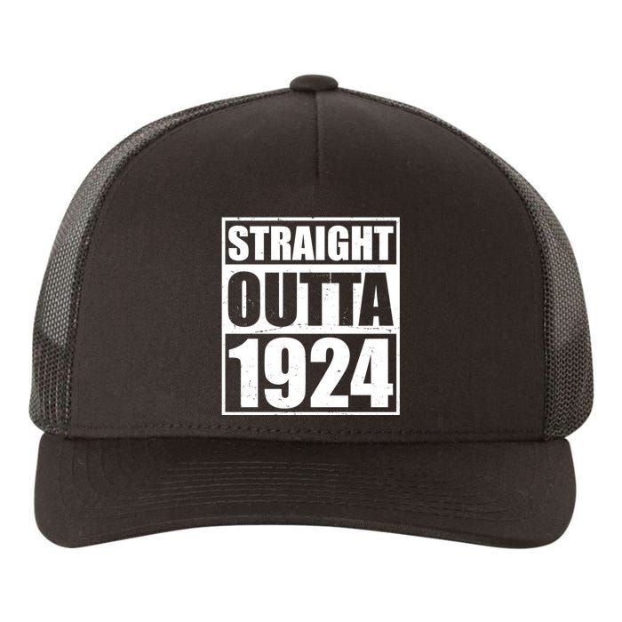 Straight Outta 1924 100th Birthday Yupoong Adult 5-Panel Trucker Hat