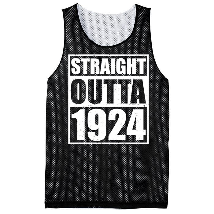 Straight Outta 1924 100th Birthday Mesh Reversible Basketball Jersey Tank