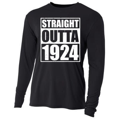 Straight Outta 1924 100th Birthday Cooling Performance Long Sleeve Crew