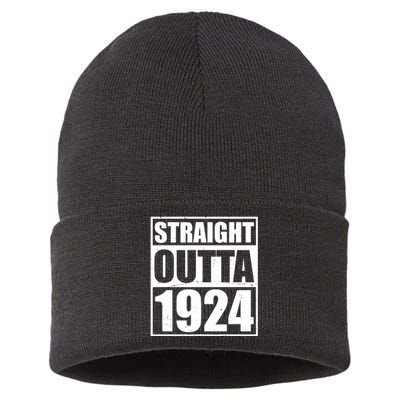 Straight Outta 1924 100th Birthday Sustainable Knit Beanie