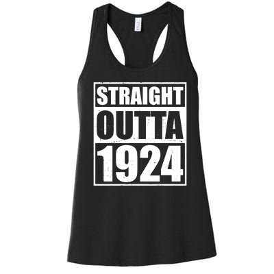 Straight Outta 1924 100th Birthday Women's Racerback Tank