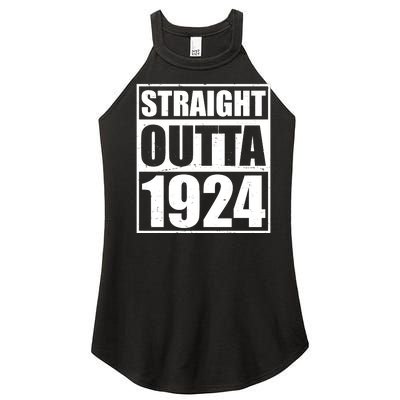 Straight Outta 1924 100th Birthday Women’s Perfect Tri Rocker Tank