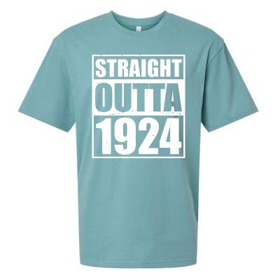 Straight Outta 1924 100th Birthday Sueded Cloud Jersey T-Shirt