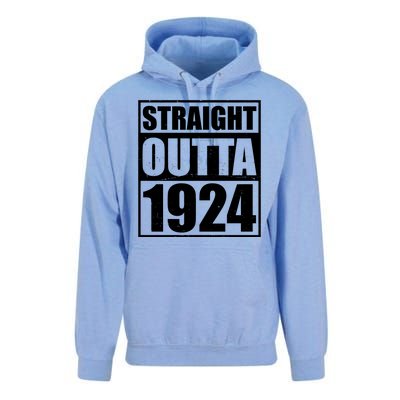 Straight Outta 1924 100th Birthday Unisex Surf Hoodie