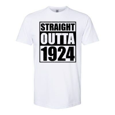 Straight Outta 1924 100th Birthday Softstyle CVC T-Shirt