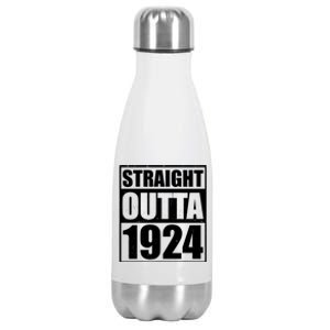 Straight Outta 1924 100th Birthday Stainless Steel Insulated Water Bottle