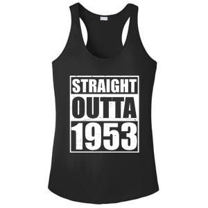 Straight Outta 1953 70th Birthday Ladies PosiCharge Competitor Racerback Tank