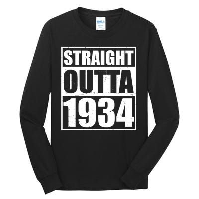 Straight Outta 1934 90th Birthday Tall Long Sleeve T-Shirt