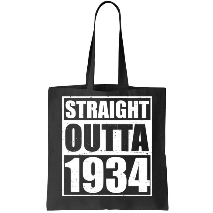 Straight Outta 1934 90th Birthday Tote Bag