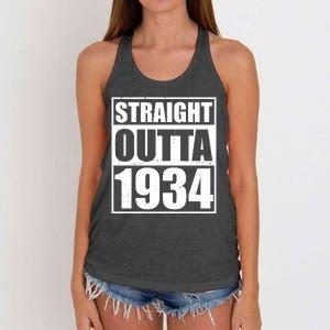 Straight Outta 1934 90th Birthday Women's Knotted Racerback Tank