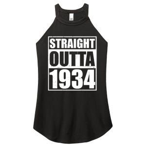 Straight Outta 1934 90th Birthday Women's Perfect Tri Rocker Tank