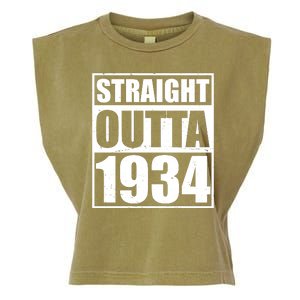 Straight Outta 1934 90th Birthday Garment-Dyed Women's Muscle Tee