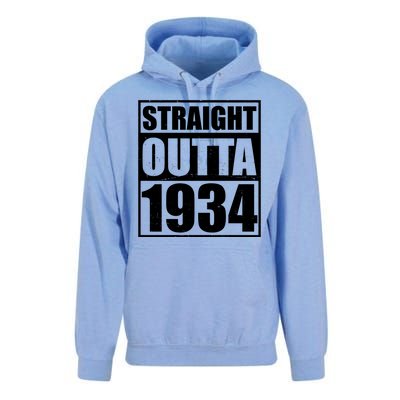 Straight Outta 1934 90th Birthday Unisex Surf Hoodie