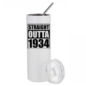 Straight Outta 1934 90th Birthday Stainless Steel Tumbler