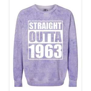 Straight Outta 1963 60th Birthday Colorblast Crewneck Sweatshirt