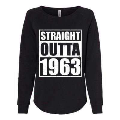 Straight Outta 1963 60th Birthday Womens California Wash Sweatshirt