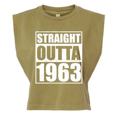 Straight Outta 1963 60th Birthday Garment-Dyed Women's Muscle Tee