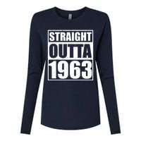 Straight Outta 1963 60th Birthday Womens Cotton Relaxed Long Sleeve T-Shirt