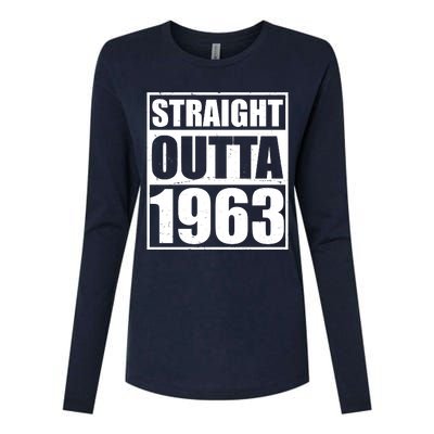 Straight Outta 1963 60th Birthday Womens Cotton Relaxed Long Sleeve T-Shirt