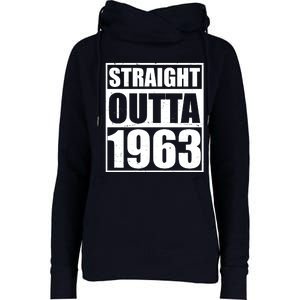 Straight Outta 1963 60th Birthday Womens Funnel Neck Pullover Hood