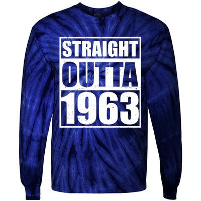 Straight Outta 1963 60th Birthday Tie-Dye Long Sleeve Shirt