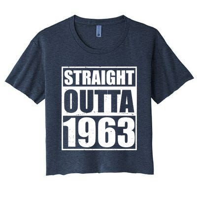 Straight Outta 1963 60th Birthday Women's Crop Top Tee