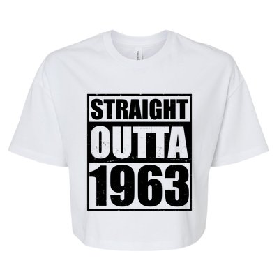 Straight Outta 1963 60th Birthday Bella+Canvas Jersey Crop Tee