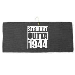 Straight Outta 1944 80th Birthday Large Microfiber Waffle Golf Towel