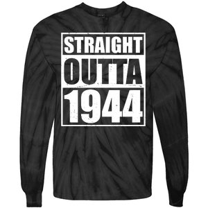 Straight Outta 1944 80th Birthday Tie-Dye Long Sleeve Shirt