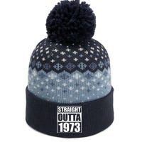 Straight Outta 1973 50th Birthday The Baniff Cuffed Pom Beanie