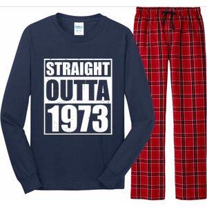 Straight Outta 1973 50th Birthday Long Sleeve Pajama Set